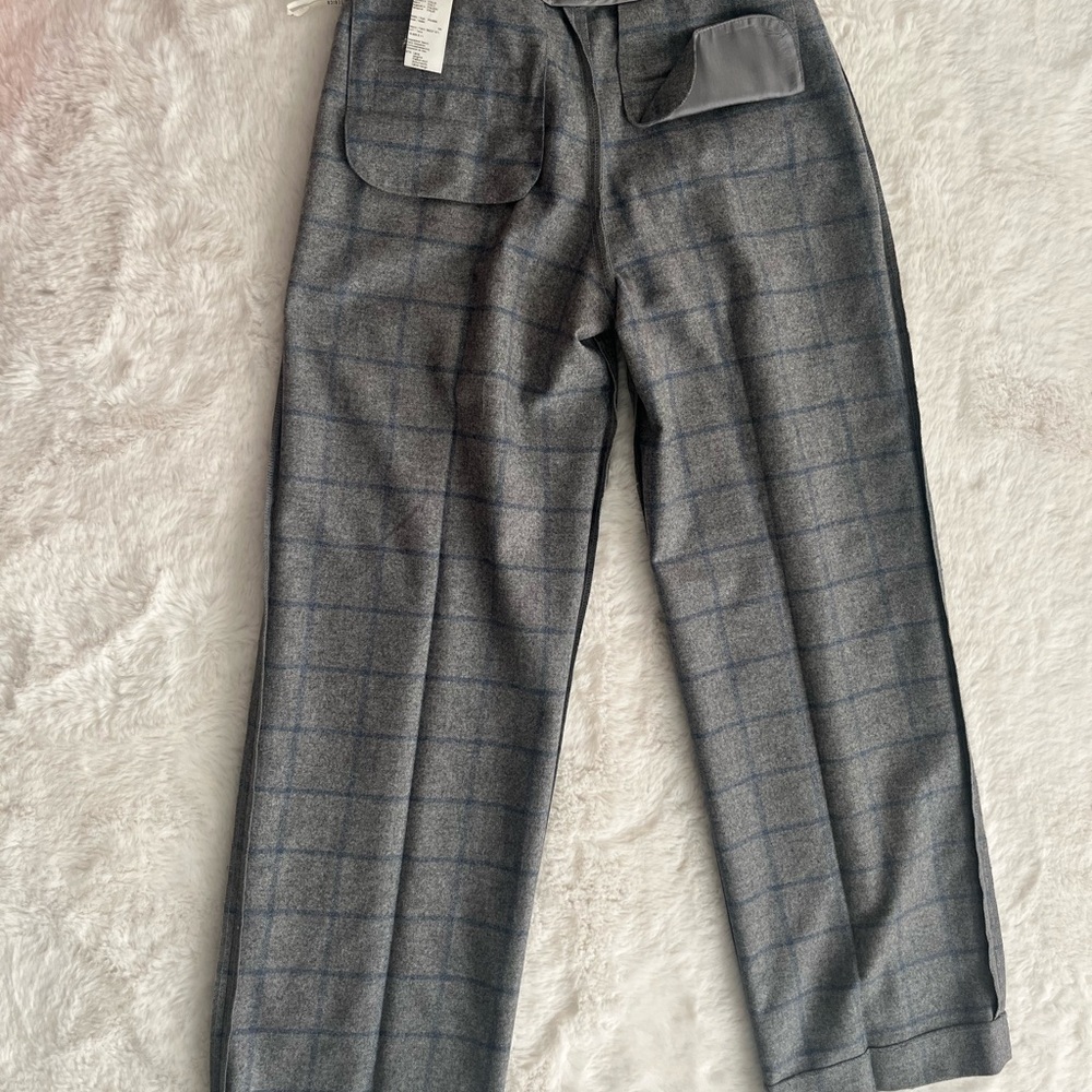 Gray Checkered Men's Pants
